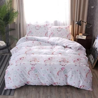 2 colors cute unicorn duvet cover set includes duvet cover with pillowcases without comforter without sheet polyester beddings
