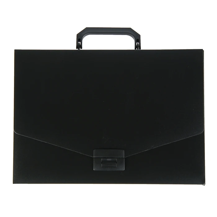 Папка портфель А4 1 отделение Calligrata 700 мкм песок чёрная|Папка для файлов| |