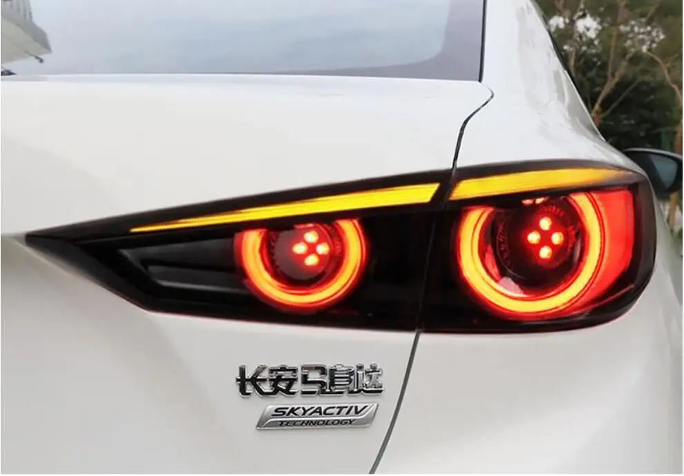 

2014~2019year tail light for axela mazda3 taillight Brake sedan car LED car accessories Taillamp for mazda3 rear light fog