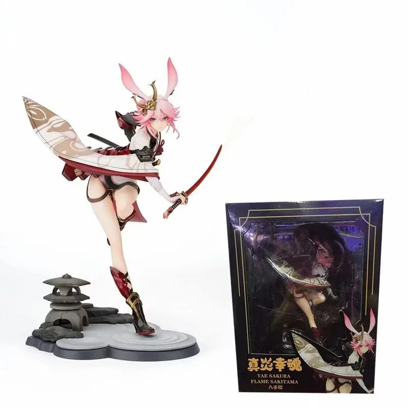 

Anime Game Honkai Impact 3 Sakura Yae Heretic Miko Sexy Girls Action Figure Figurines Toys For Kids Children Statue