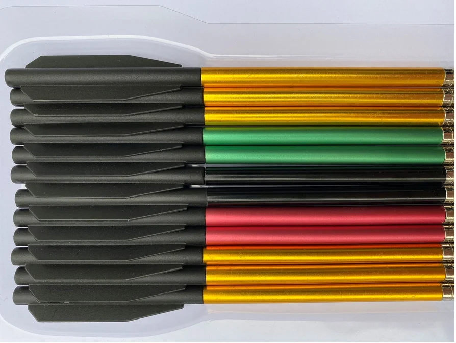 12 шт. миниатюрные алюминиевые арбалетные болты стрелы диаметром 6 2 мм подходит