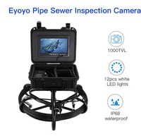 eyoyo 7 inch lcd pipeline endoscope inspection camera 30m underwater industrial pipe sewer drain wall video plumbing system cam