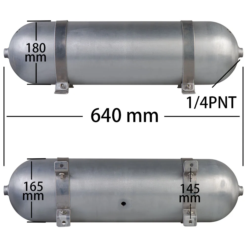 3/4/5 галлонов алюминиевый бесшовный воздушный цилиндр пневматическая подвесная