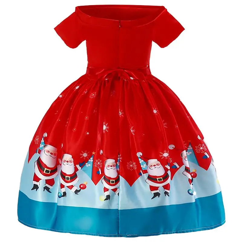 Детское рождественское платье красное вечерние девочек | Детская одежда и обувь