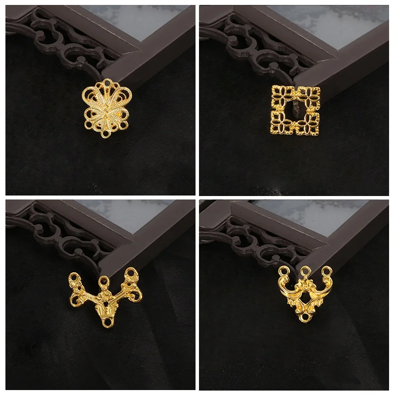 Соединительные бусины из металлического цветочного сплава 1 шт. шармы для