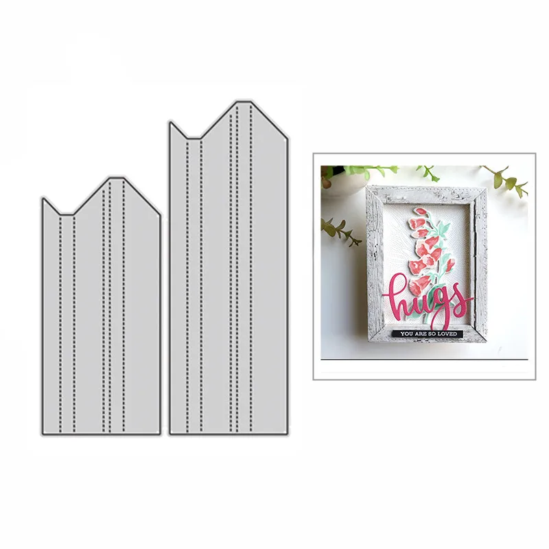 

2021 новые 3D собранные металлические Вырубные штампы в форме рамы для искусственных карт, изготовление бумажных изделий, тиснение без штампо...