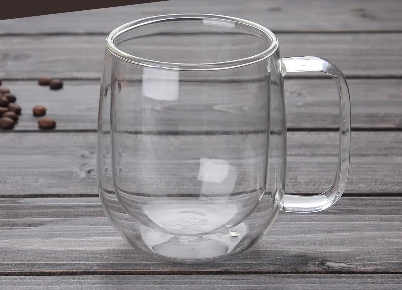 Набор из 4 кофейных стаканов с двойными стенками Высококачественная офисная