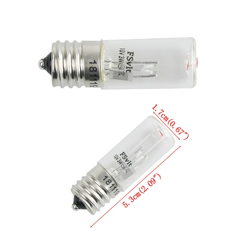1 шт. бактерицидная лампа ультрафиолетовый кварцевый светильник E17 10V UV 3W