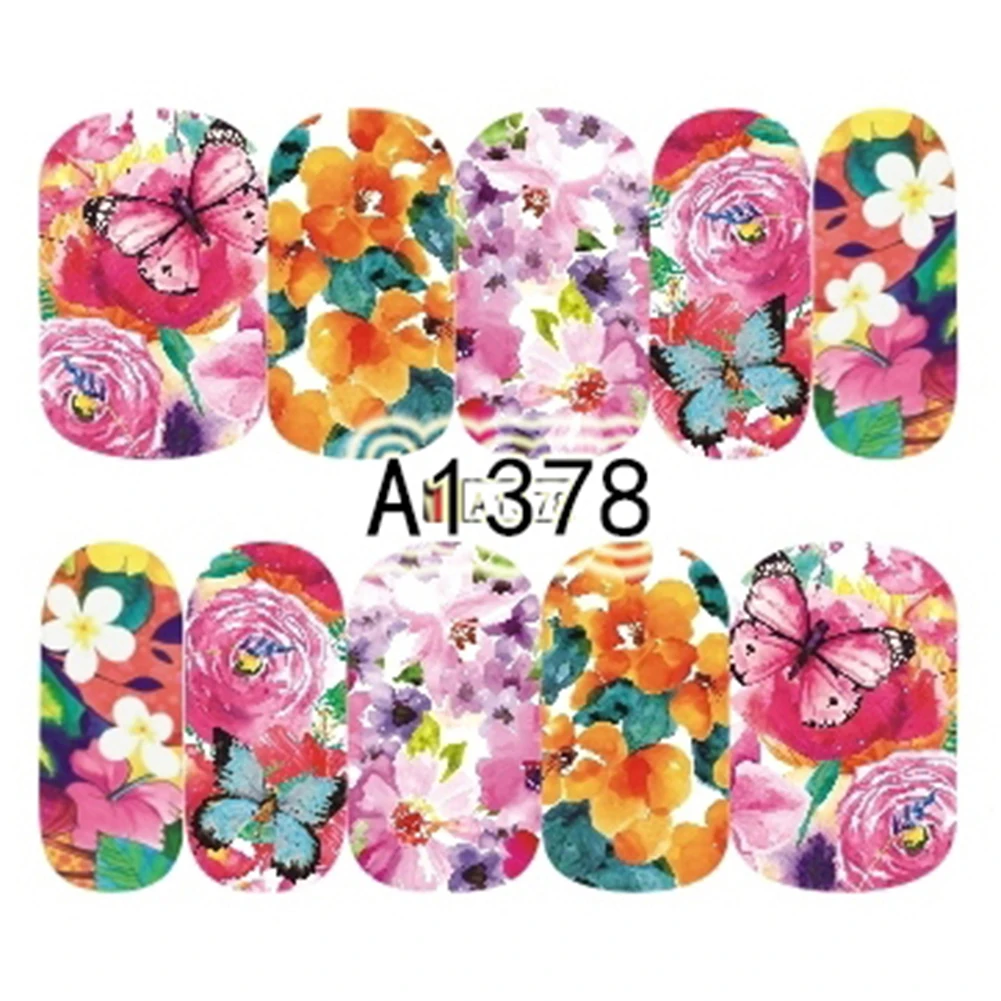 Модные женские наклейки на ногти цветы для дизайна ногтей сделай сам Декор
