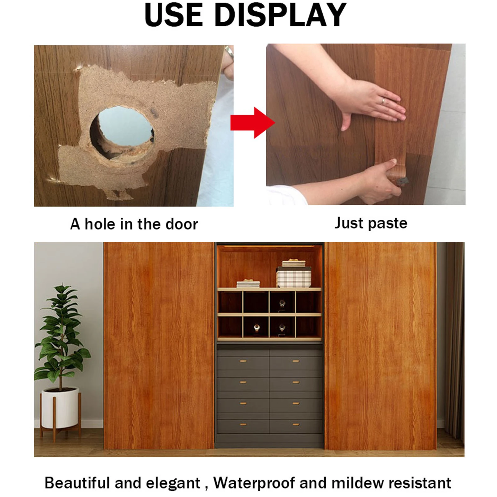 5 M/Roll Waterproof Self Adhesive Tape Wood Grain Chocolate Oak For Home Furniture Repair Duct Floor Sticker | Дом и сад