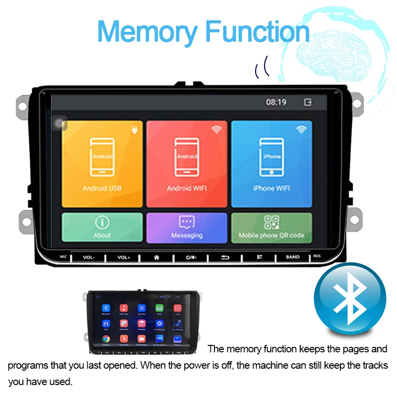 Wifi MirrorLink 2 Din 9 &quotАвтомобильная магнитола для Android Iphone Мультимедиа gps навигация Bora