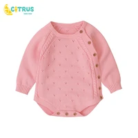 citrus newborn baby clothes spring autumn long sleeved cute body suit baby cotton bag fart jumpsuit infant clothing
