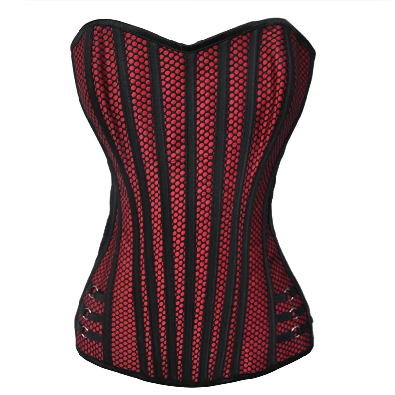 Wechery сексуальный корсет Для женщин полосатый узор пуш-ап на талию Корсеты в стиле