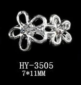 HY-3505 10pcs 10 шт./лот, сплав дизайн ногтей 3d с плоской задней стороны бриллианты жемчужные ювелирные изделия Стразы украшения для ногтей - Цвет: HY-3505 10pcs