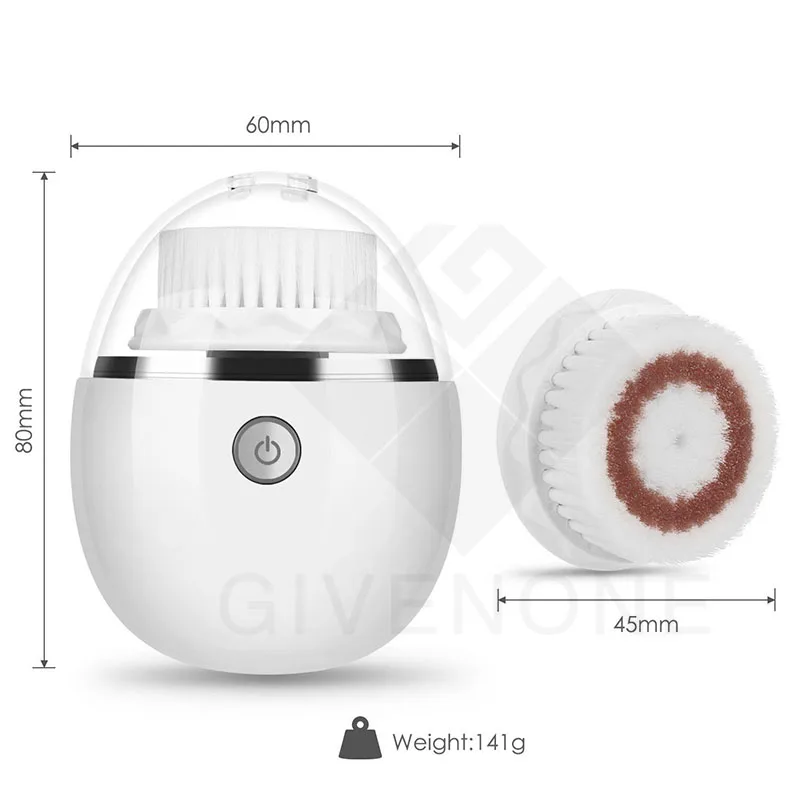 Электрическая Очищающая щетка для лица ультразвуковая водостойкая глубокое
