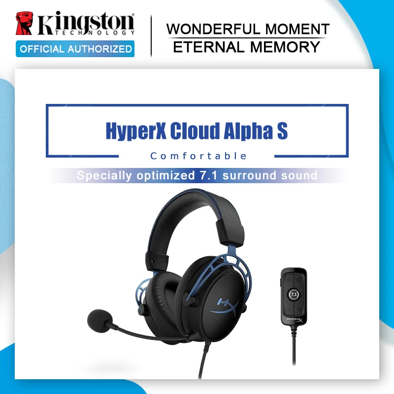 Гарнитура Kingston HyperX Cloud Alpha S для киберспорта, игровая гарнитура  с объемным звуком 7,1 с микрофоном для ПК | Электроника | АлиЭкспресс