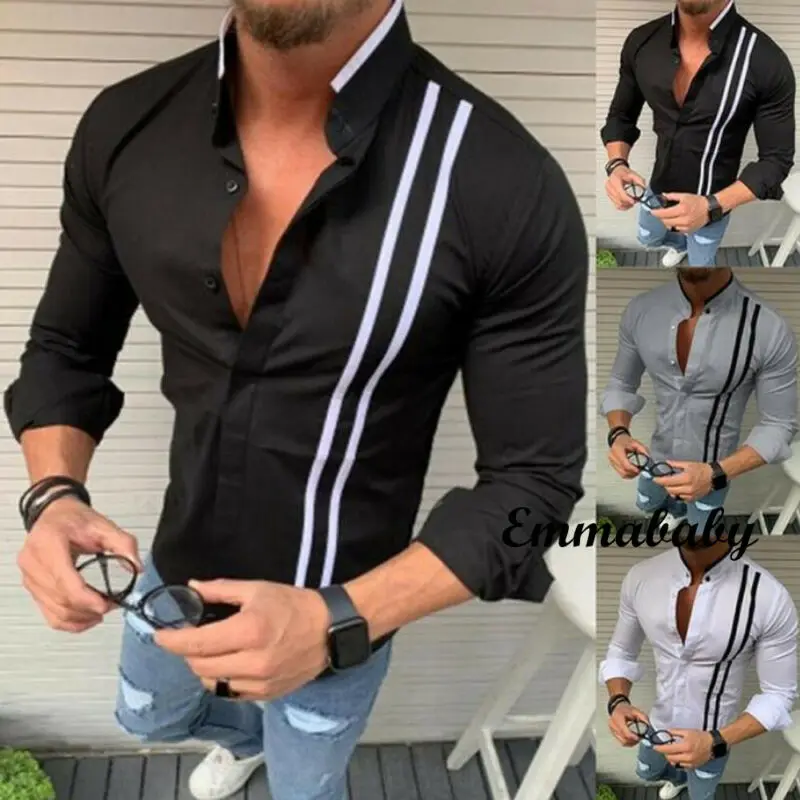 Новинка 2020 мягкая мужская классическая рубашка с французскими манжетами мужские