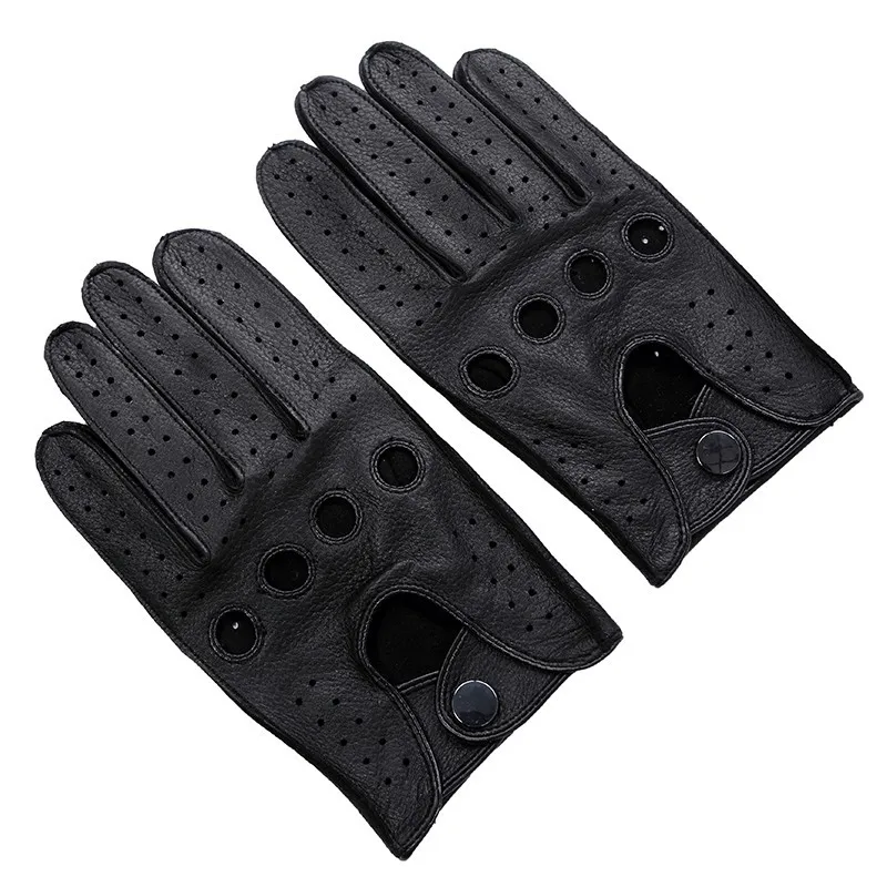 Брендовые высококачественные мужские перчатки из оленьей кожи новинка 2020 четыре