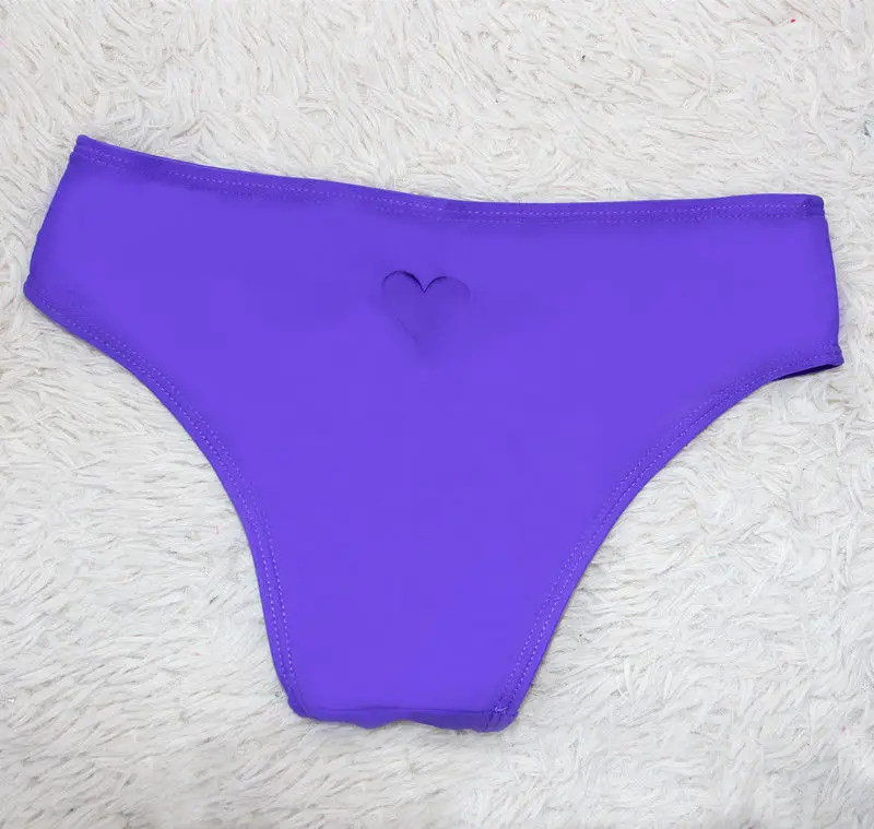 

CANIS bottom thong sexy mini string swimwear bikini swimsuit women Heart T-Back Beachwear Bikini Bottom Swimwear 2016 biquini