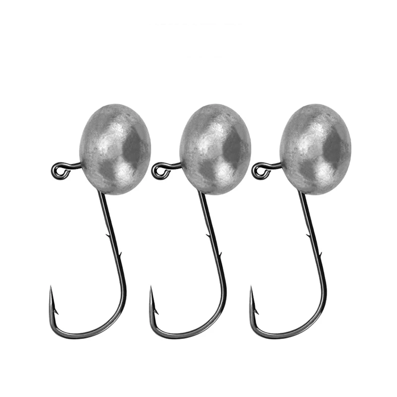 

LEDIAO 10 шт./лот кренк джиг-головка рыболовный крючок свинцовая головка Крючки 1 г 2 г 3 г 4 г 5g 6 г рыболовные снасти приманка мягкий червь крючок д...