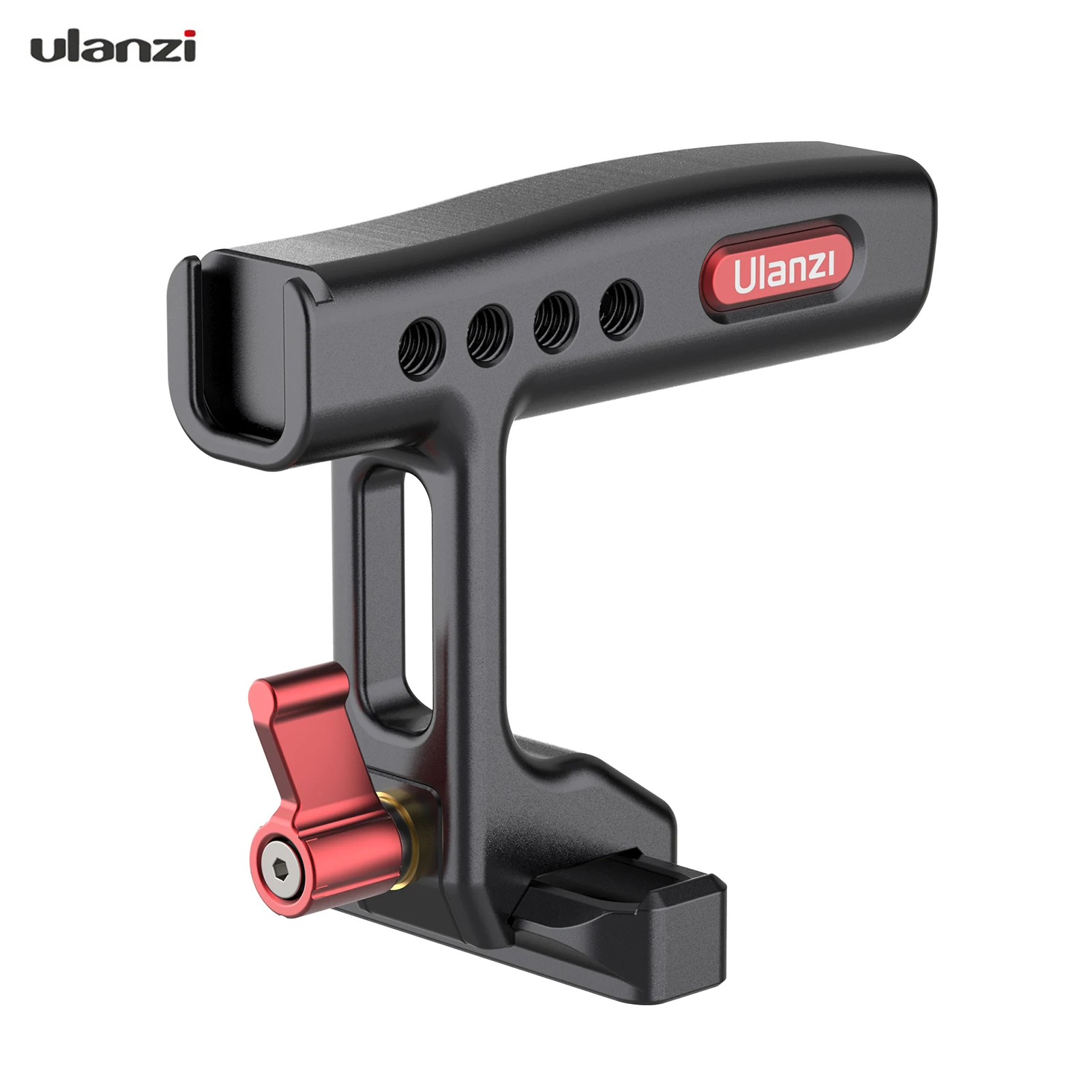 

Металлическая мини-ручка для камеры Ulanzi R084, универсальная рукоятка из алюминиевого сплава с креплением для холодного башмака, отверстия дл...