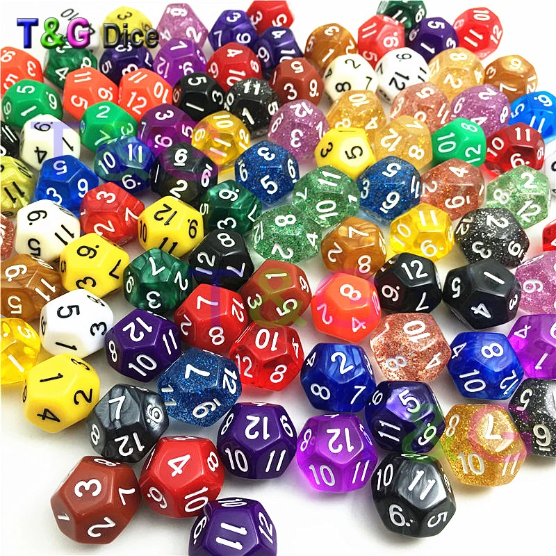 Набор из 10 случайных цветов случайный стиль D4 D6 D8 D10 D00 D12 D20 для игры в кости как