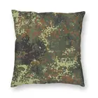 Крутая наволочка для подушки Flecktarn с камуфляжным рисунком, домашняя декоративная наволочка для подушки с 3D-принтом в стиле милитари, армейская камуфляжная наволочка для гостиной