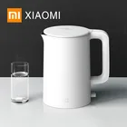 Электрический чайник Xiaomi MIJIA, кухонный Электрочайник из нержавеющей стали с изоляцией и умным контролем температуры, защита от перегрева, 1 А