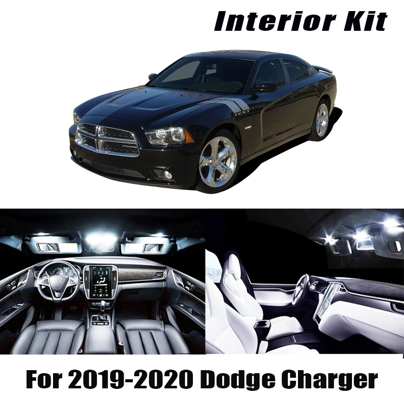 11 шт. без ошибок белый Canbus Светодиодные Автомобильные лампы для 2019 2020 Dodge зарядное