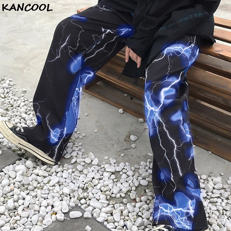 

KANCOOL Men's Casual Oversize Tie Dye Pants 2021 Spring Summer Fashion Men Trousers Korean Streetwear Vintage Male Clothing