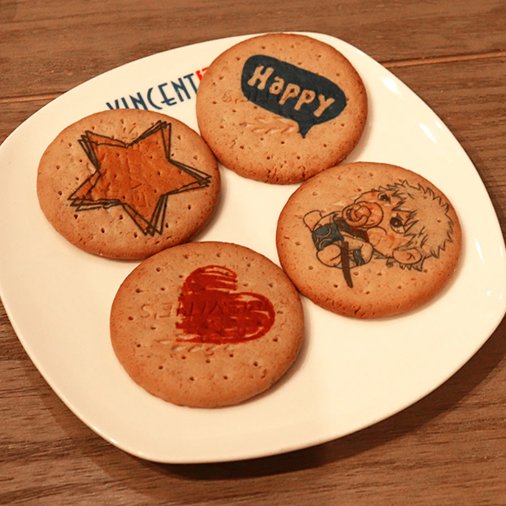 Струйный принтер с 4 чашками для еды и кофе Кофеварка съедобный тортов