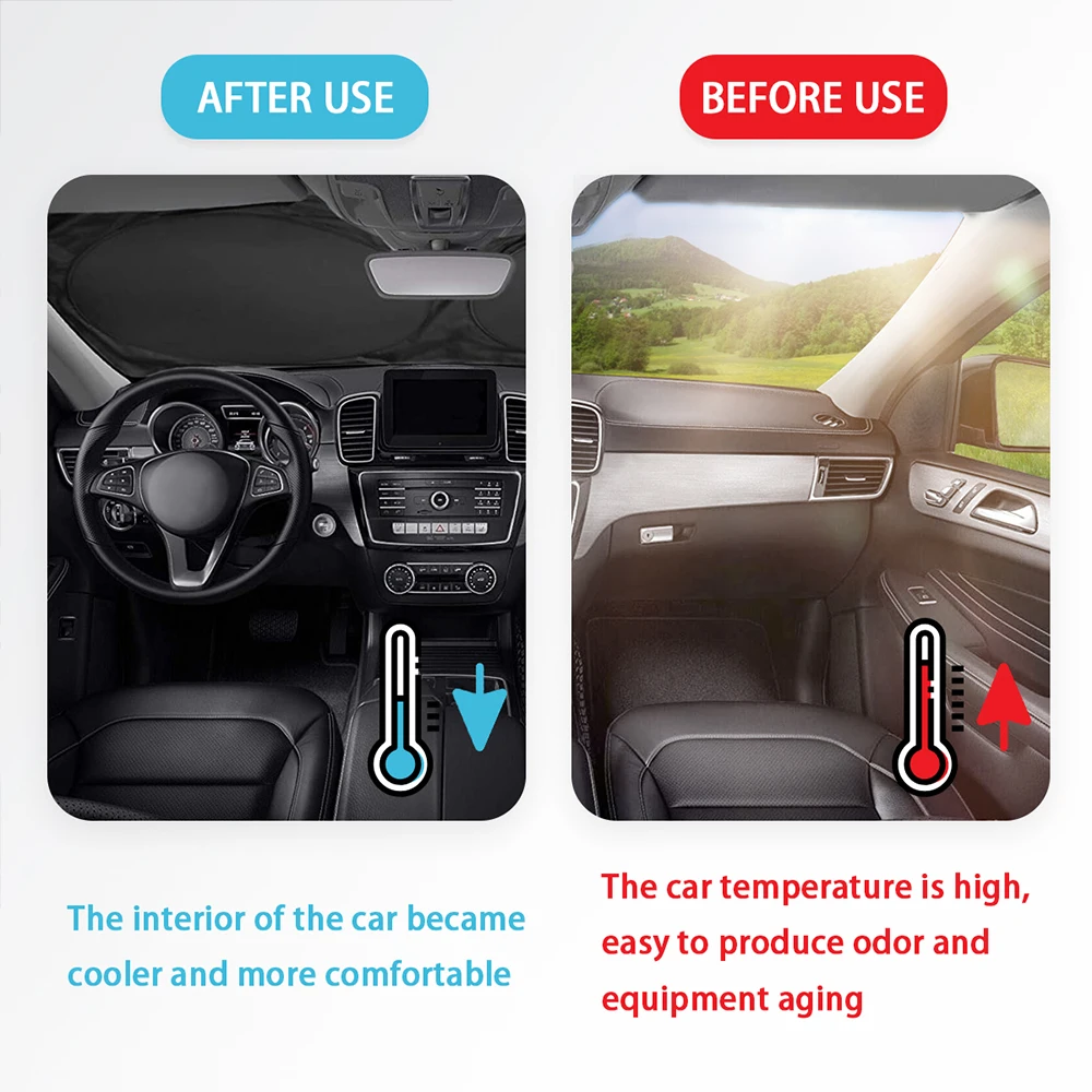 

Foldable Car Windshield Sunshade Front Window Visor Cover Sun Shade parasol protector cooling For Mini Cooper clubman countryman