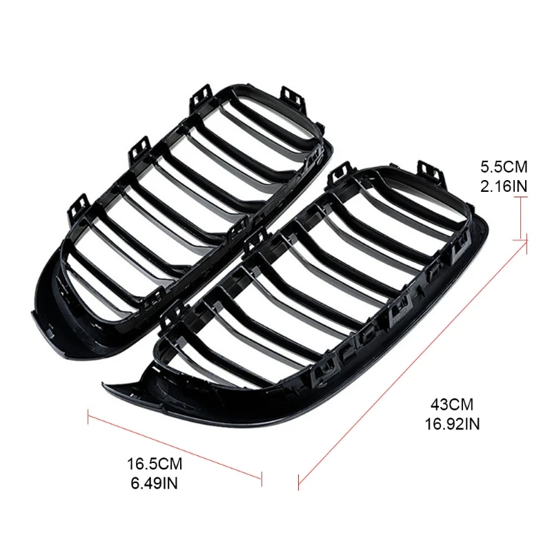 

Car Front Hood Kidney Grille Grill for 4 Series F32 F33 F36 420i 428i 435i M4 2014 2015 2016 Auto Bonnet Grill