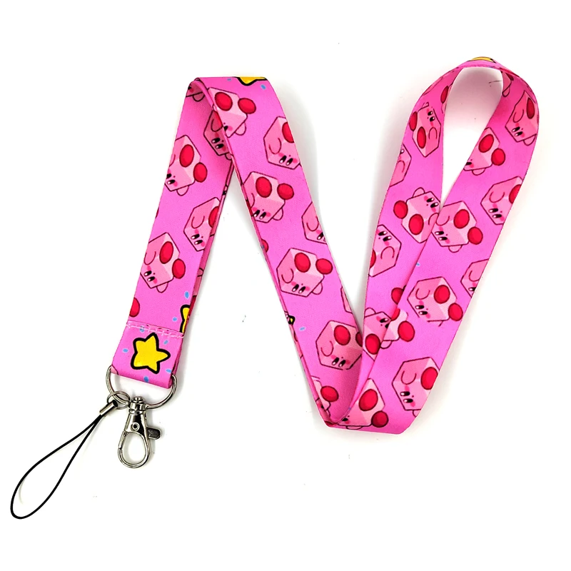 

12Pcs Cute Anime Cartoon Pink Style Neck Strap Keychain Lanyard For Keys ID Card Badge Holder Keycord Mobile Phone Accessoeies