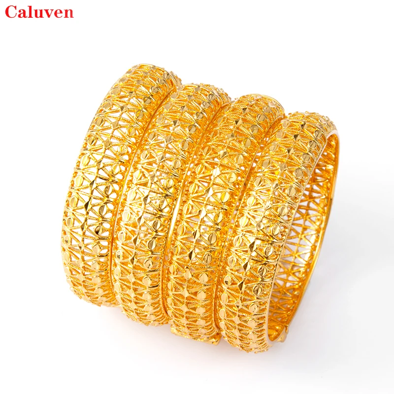 4 шт./лот золото Цвет браслеты &quotДубай&quot ювелирных изделий для женщин Браслеты