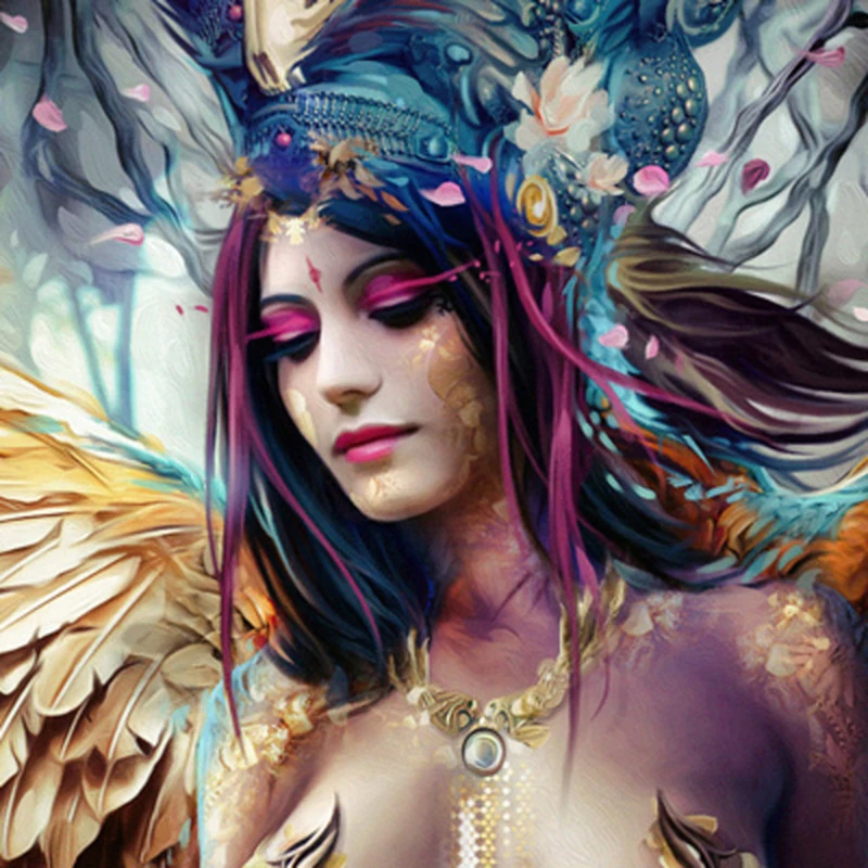 Набор для алмазной живописи Крыло ангел 5D набор сделай сам круглые стразы