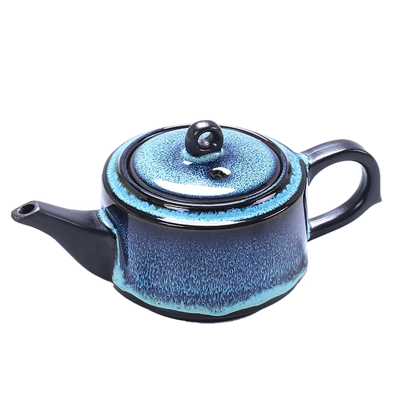 Фиолетовый Глиняный заварочный чайник 150 мл Керамический Чайник ручной работы