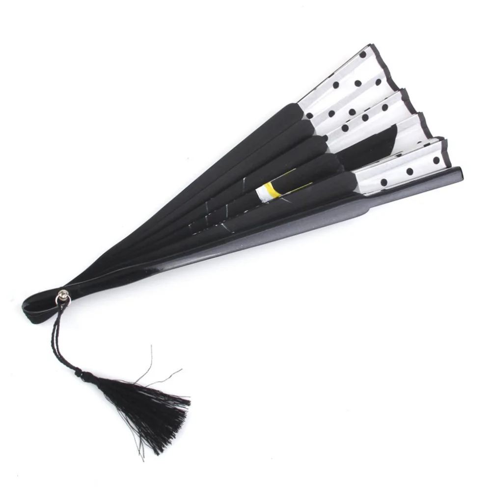 Летняя кошачья шелковая бамбуковая ручная роспись мультяшная кошка складной