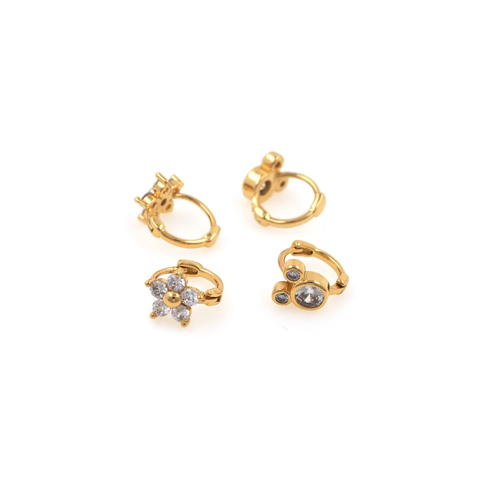 Симпатичное кольцо для ушей женские серьги с цветком ювелирные изделия