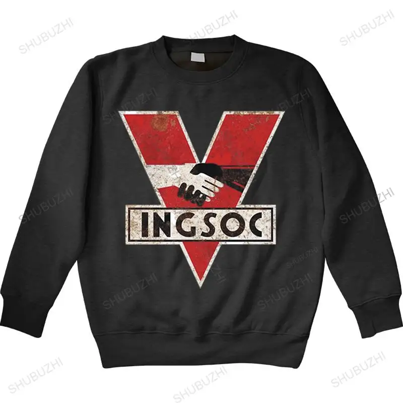

Мужская зимняя толстовка с капюшоном INGSOC George Orwell Big Brother Состаренный дизайн Bladerunner