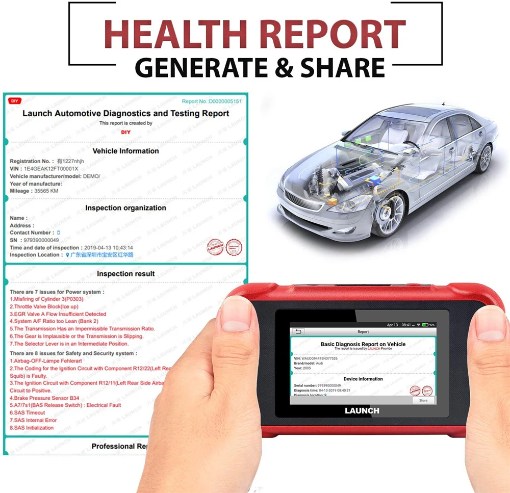 LAUNCH X431 CRP123E OBD2 сканер ENG TCM ABS SRS OBDII диагностический сканирующий инструмент с быстрым VIN AutoDetect автомобильный считыватель кодов CRP123 E