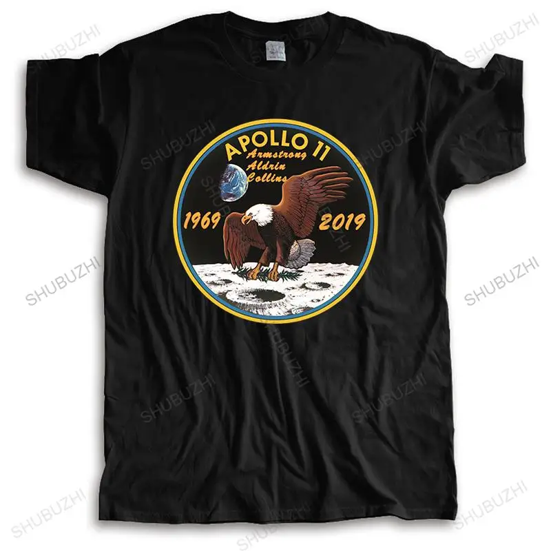 homme streetwear short sleeve casual t shirt Apollo 11 50Th Golden Anniversary 1969 Brand Cotton cool T-shirt Drop Shipping | Мужская