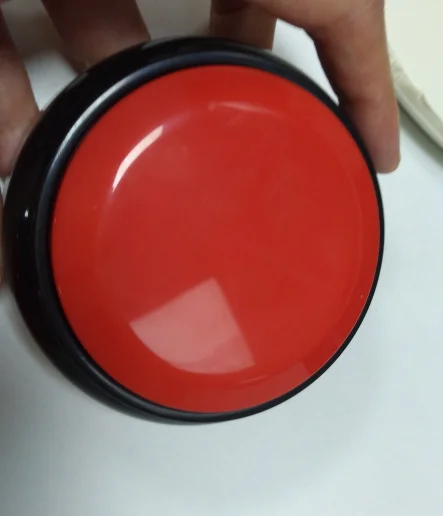 Red with black 30s голосовая запись времени звуковая Кнопка зуммер говорящая кнопка - Цвет: Red with black