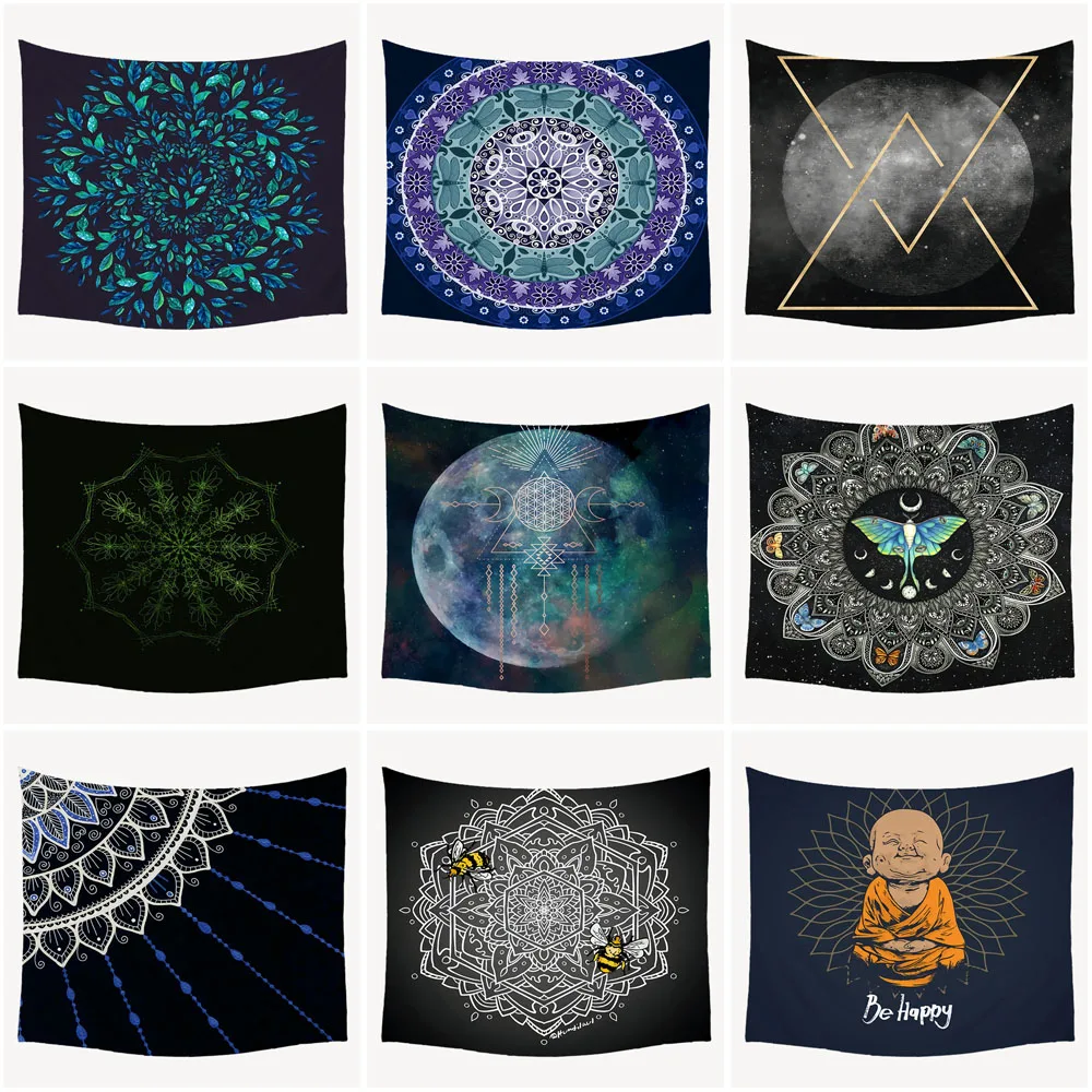 Узор ковер Декор Psychedelic Настенный Гобелен Мандала настенный гобелен из ткани