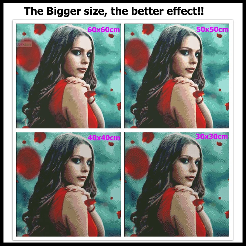 

5D DIY Full square Round Diamond Painting Abstract Beauty Girl Diamond Embroidery Mosaic Rhinestones pictures Home Decoration