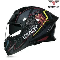 latest helmets motocross safety modular flip voyage racing dual lens helmet interior visor ece dot approved