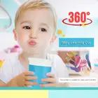 Лидер продаж! 8 цветов чашка-тренажер для малышей Munchkin, декоративная чашка 360 Sippy, детская чашка против протекания, детская тренировочная чашка, Волшебная чашка для малышей, детей