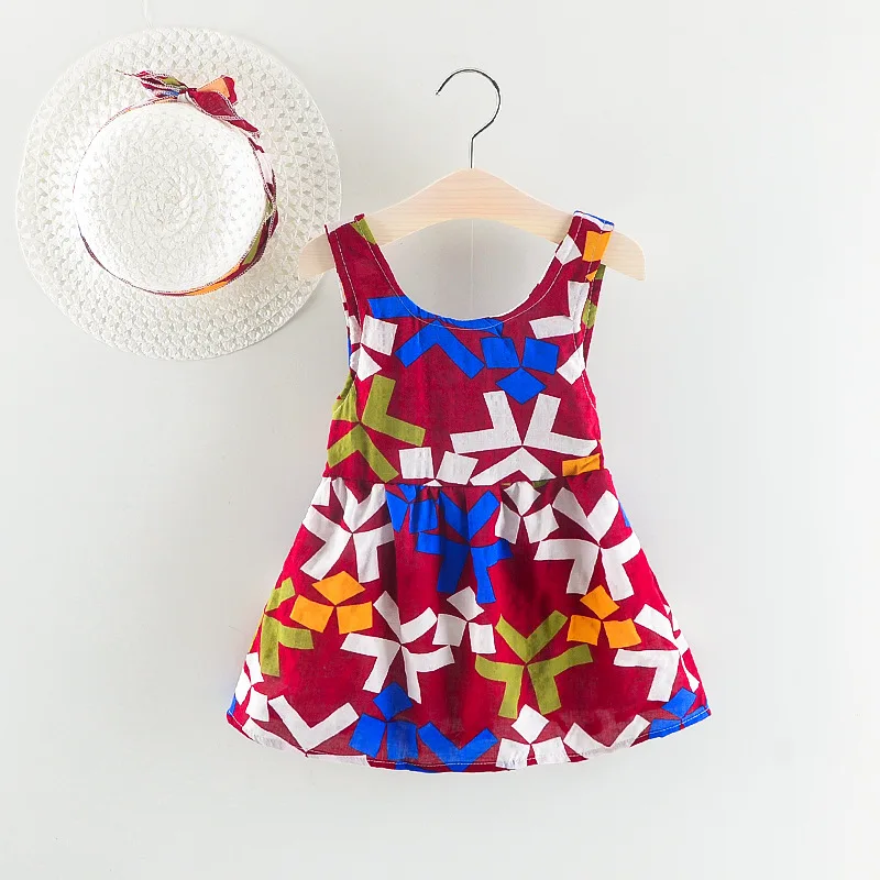 Детские платья для девочек летнее стильное платье принцессы с цветами детская