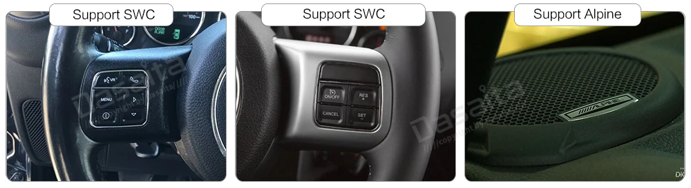 Dasaita 10," ips экран 1Din автомобильный Android 9,0 DSP для Jeep Wrangler радио 2011- HDMI Bluetooth 1080P видео 64G rom MAX6