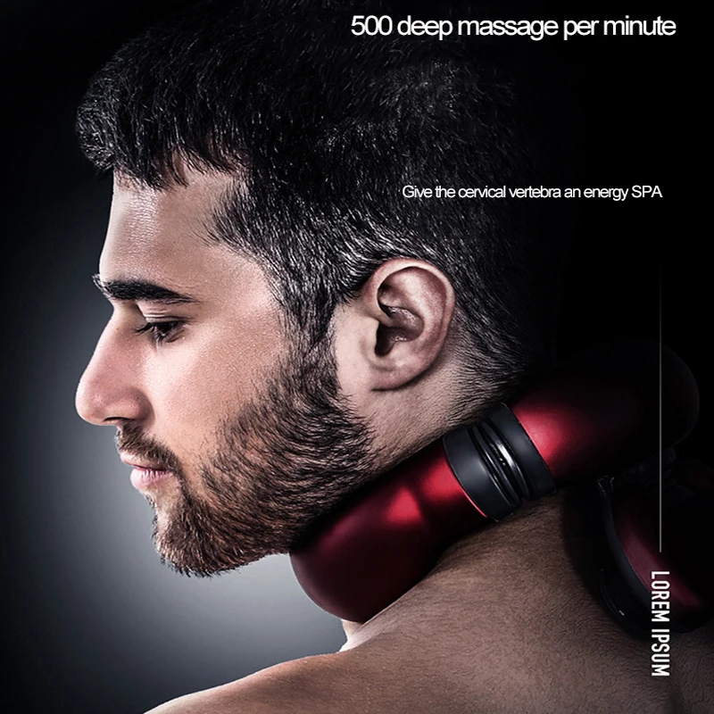 Электрический мини массажер для спины и шеи Беспроводной интеллектуальный